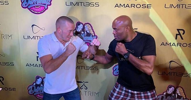 Georges St-Pierre and Anderson Silva (Credit: Sport Bible)
